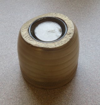Tealight holder by Bob Fryer ASH